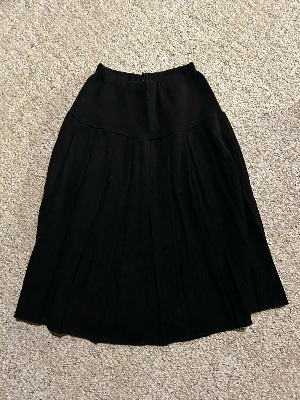 New Vintage Women’s Black Pleated Skirt - Women's Size Small